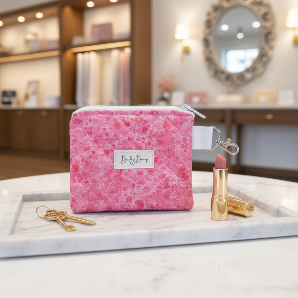 Quilted Cotton Keychain Wallets