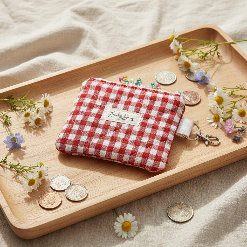Quilted Cotton Keychain Wallets