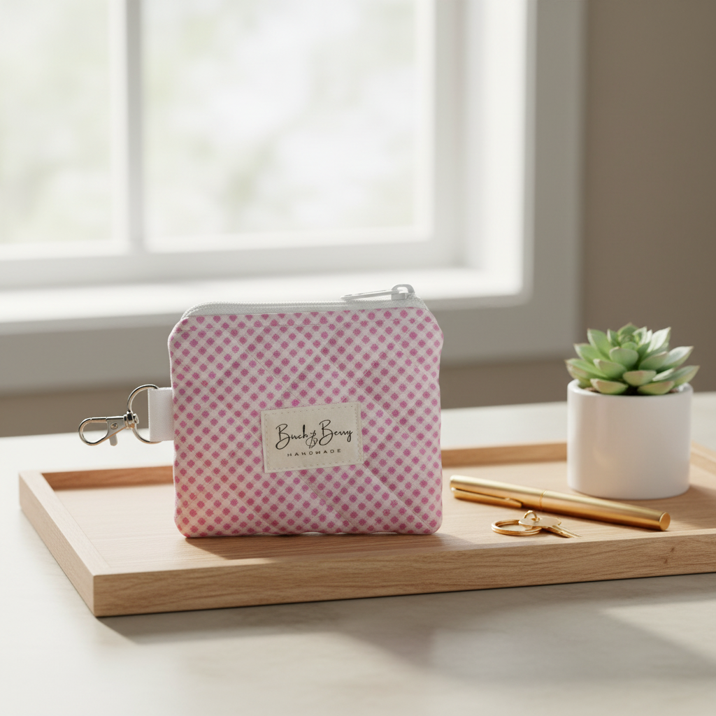 Quilted Cotton Keychain Wallets