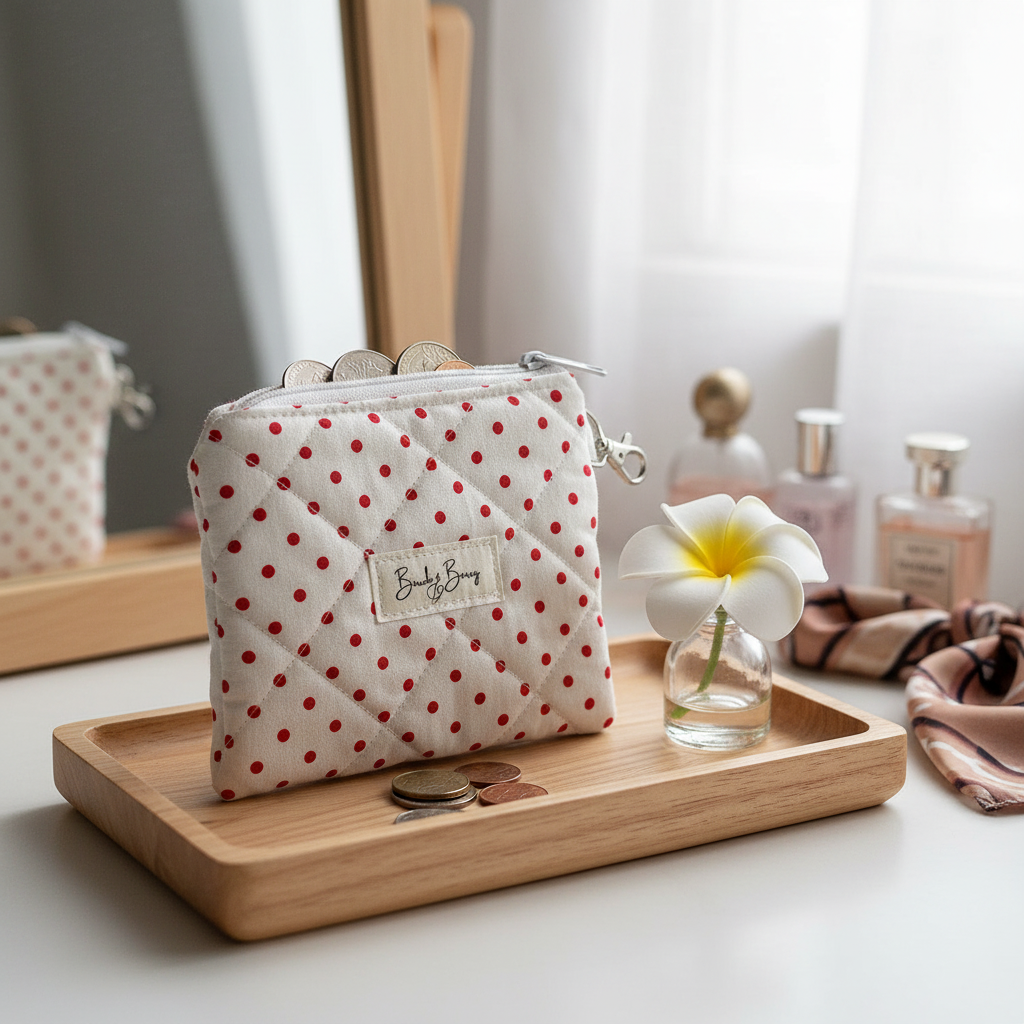 Quilted Cotton Keychain Wallets
