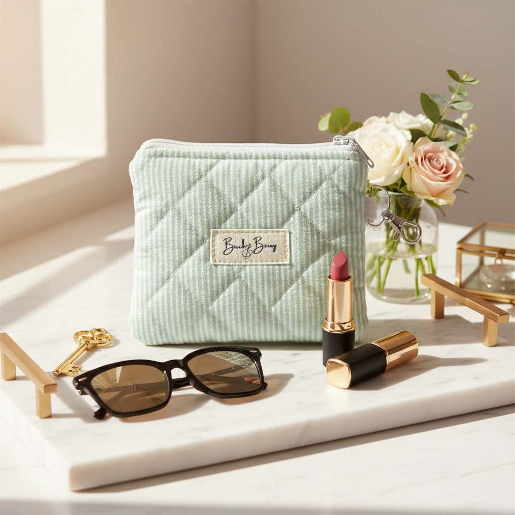 Quilted Cotton Keychain Wallets